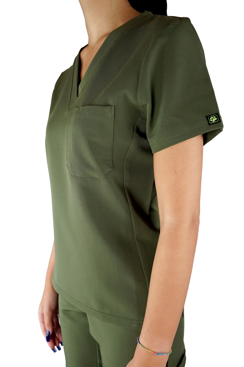 Women's Classic Top 2.0 - Olive - Side view