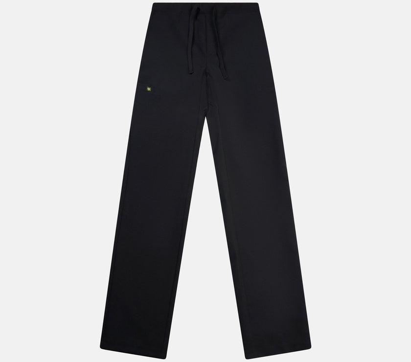 Mens David Polyester Scrub Pant - Black