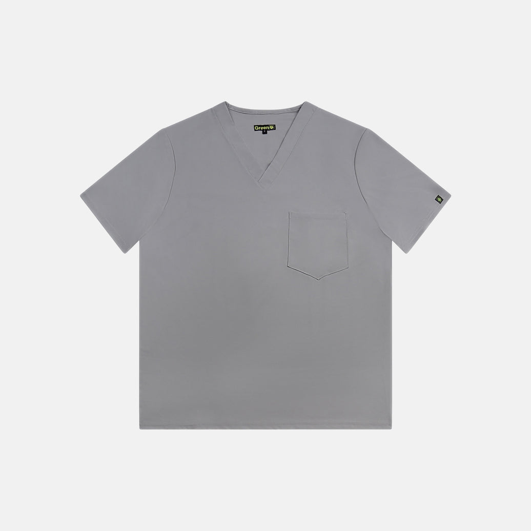 Mens James Scrub Top Grey