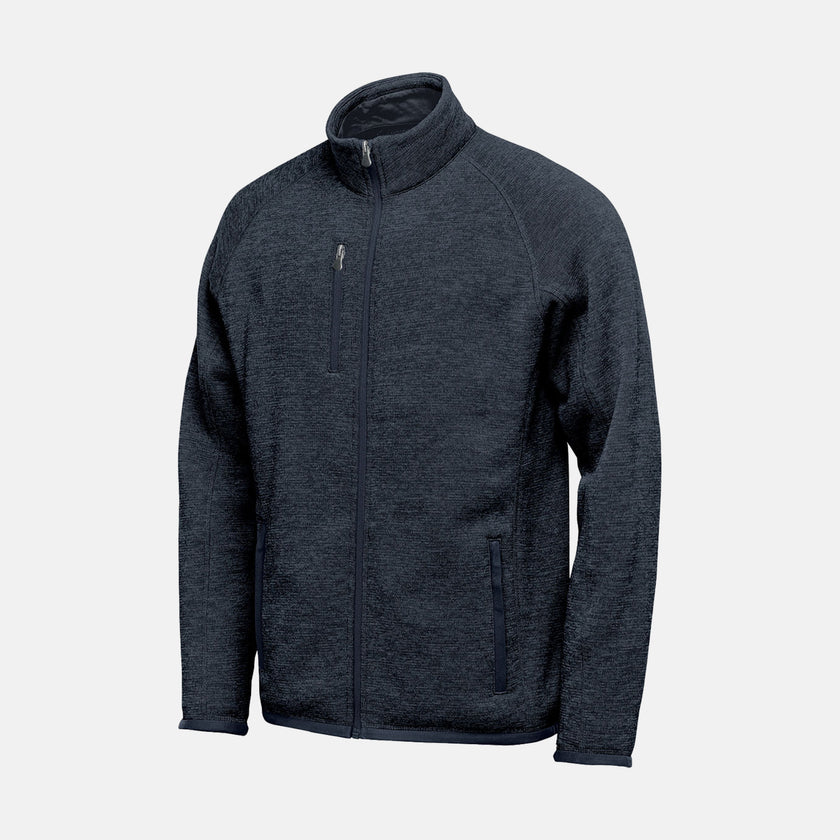 Mens Heavy Full-Zip Sweater (One Heart Care)