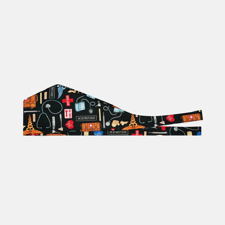 O.R. Cap - Doctor is in -  Black