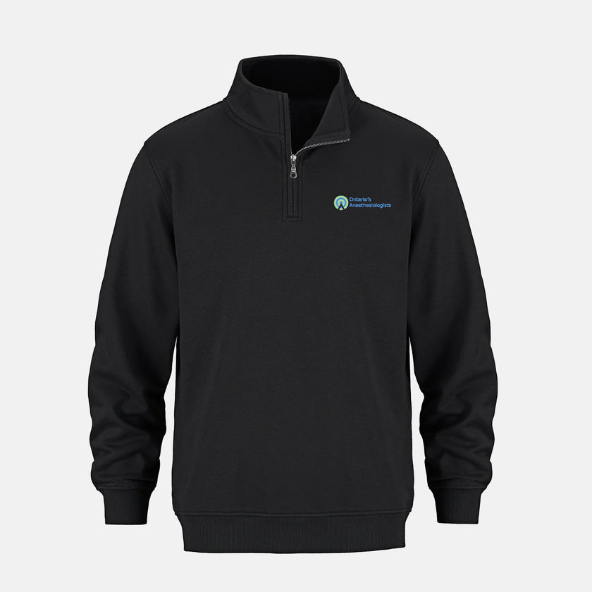 Unisex Flux 1/4 Zip Sweatshirt (Ontario Anesthesiologist)