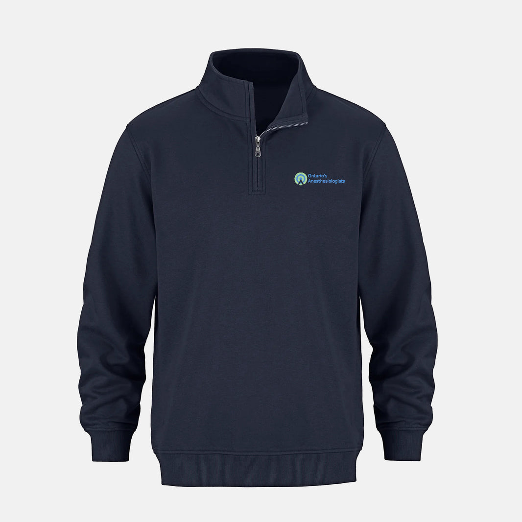 Unisex Flux 1/4 Zip Sweatshirt (Ontario Anesthesiologist)