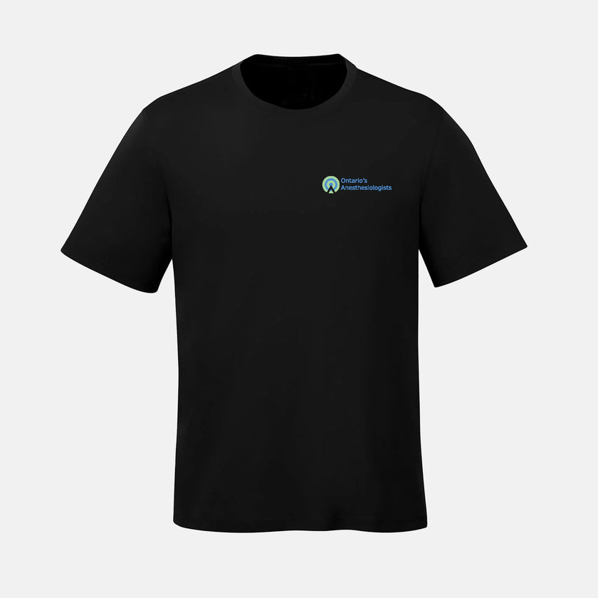 Unisex Parkour Ring Spun Combed Cotton Crewneck T-Shirt (Ontario Anesthesiologist)