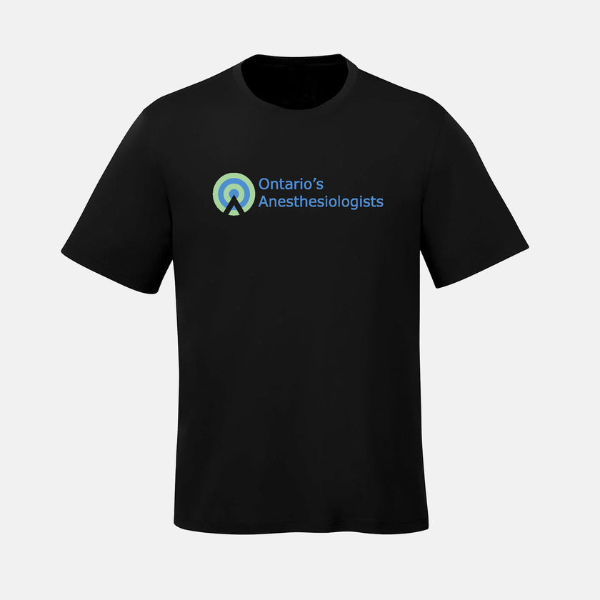 Unisex Parkour Ring Spun Combed Cotton Crewneck T-Shirt (Ontario Anesthesiologist)