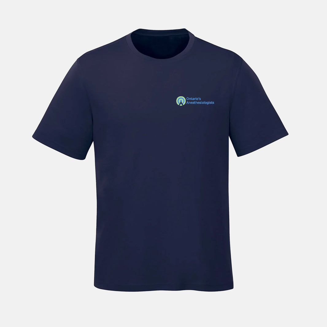 Unisex Parkour Ring Spun Combed Cotton Crewneck T-Shirt (Ontario Anesthesiologist)