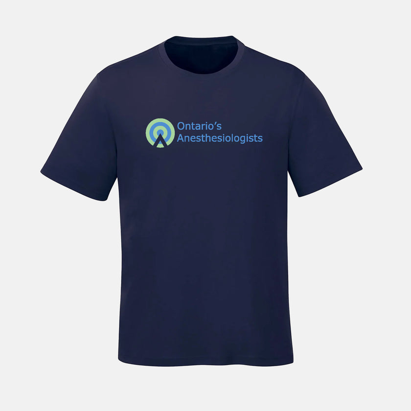 Unisex Parkour Ring Spun Combed Cotton Crewneck T-Shirt (Ontario Anesthesiologist)