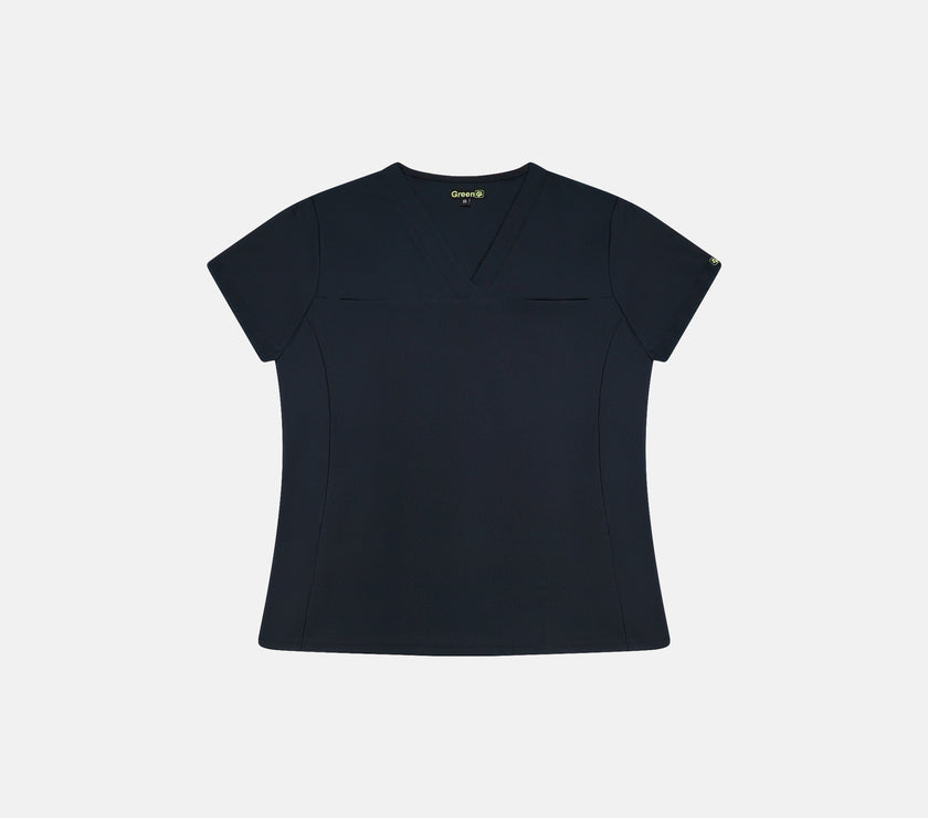 Women's Anna Scrub Top - midnight blue