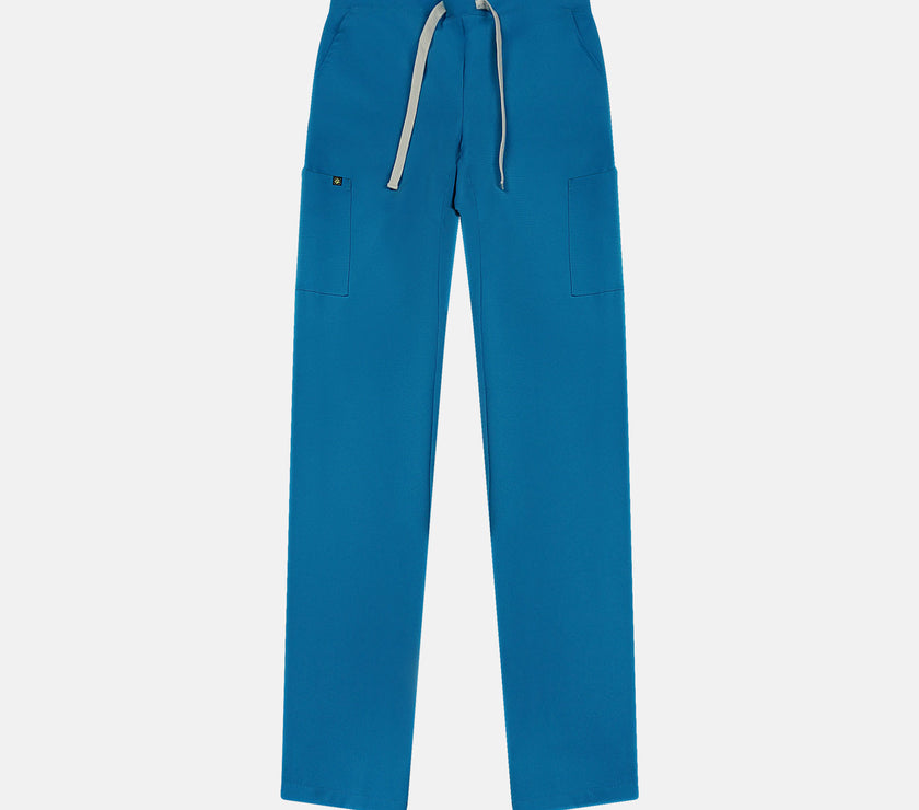 Women Classic Polyester Pant - Ocean