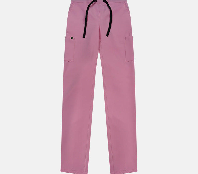 Women Classic Polyester Pant - Light Pink