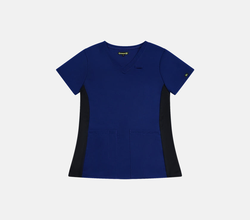 Women Lizzy Scrub Top - Royal Blue