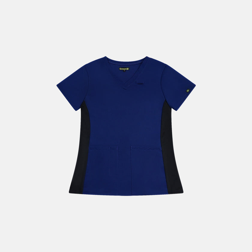 Women Lizzy Scrub Top - Royal Blue