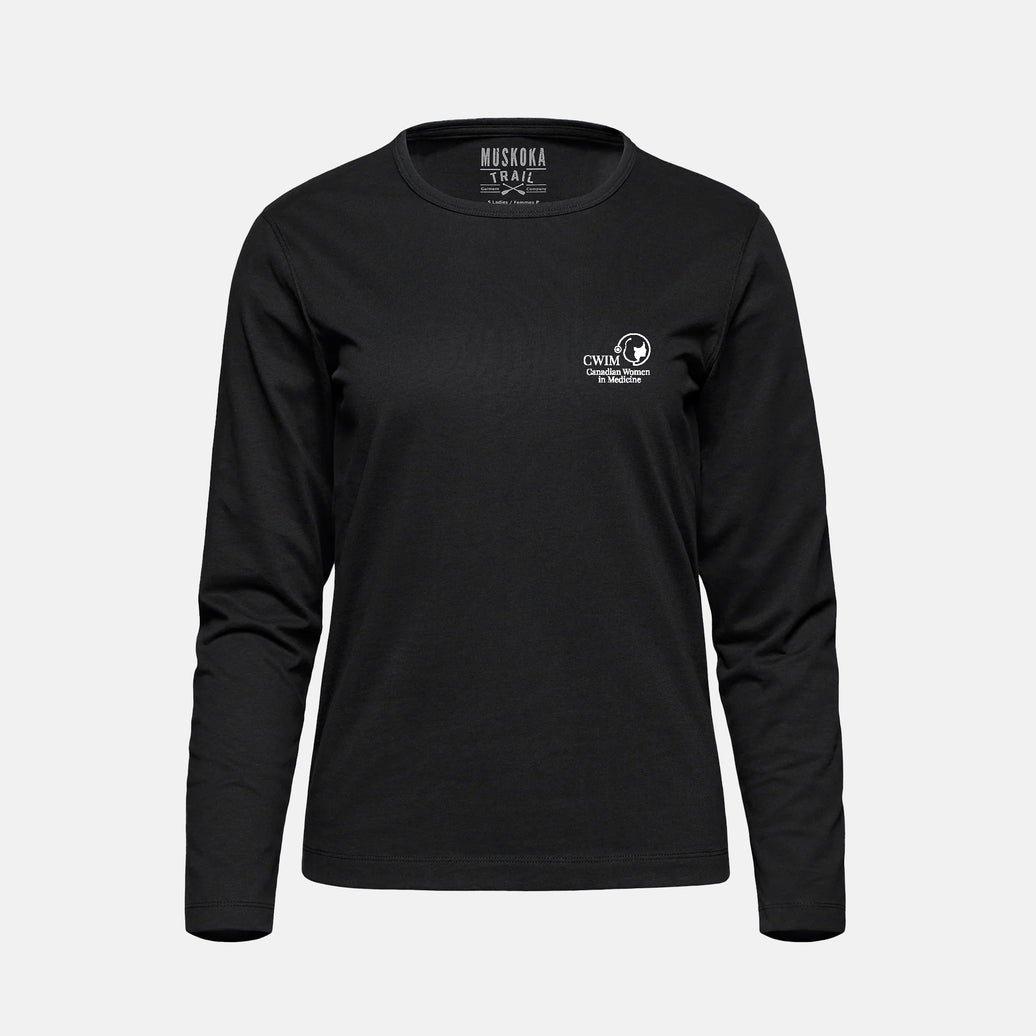 Women's Cotton-Poly Long Sleeve Crewneck T-Shirt (Canadian Women in Medicine)