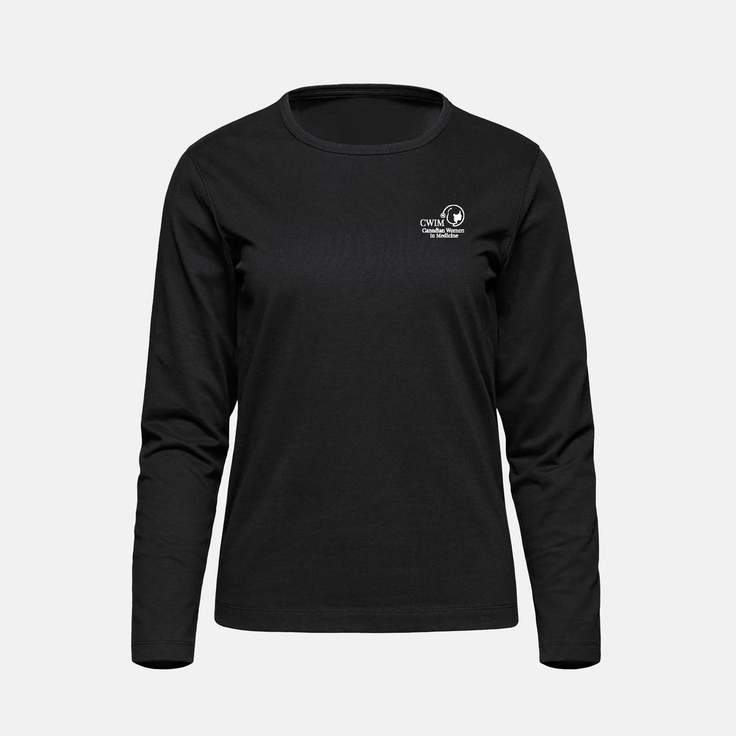 Women's Cotton-Poly Long Sleeve Crewneck T-Shirt (Canadian Women in Medicine)