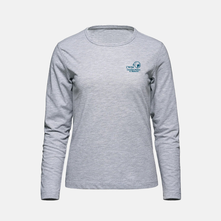 Women's Cotton-Poly Long Sleeve Crewneck T-Shirt (Canadian Women in Medicine)