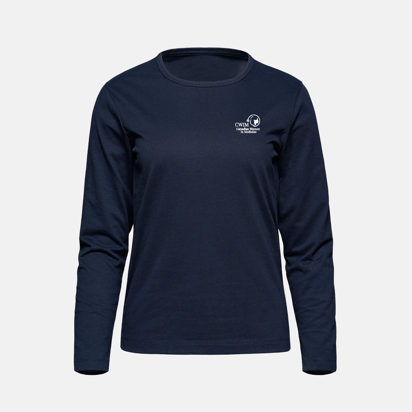 Women's Cotton-Poly Long Sleeve Crewneck T-Shirt (Canadian Women in Medicine)