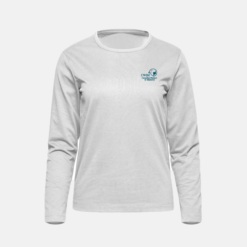 Women's Cotton-Poly Long Sleeve Crewneck T-Shirt (Canadian Women in Medicine)