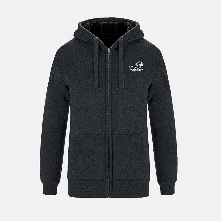 Women's Full-Zip Hooded Sweatshirt w/ Sherpa Fleece (Canadian Women in Medicine)