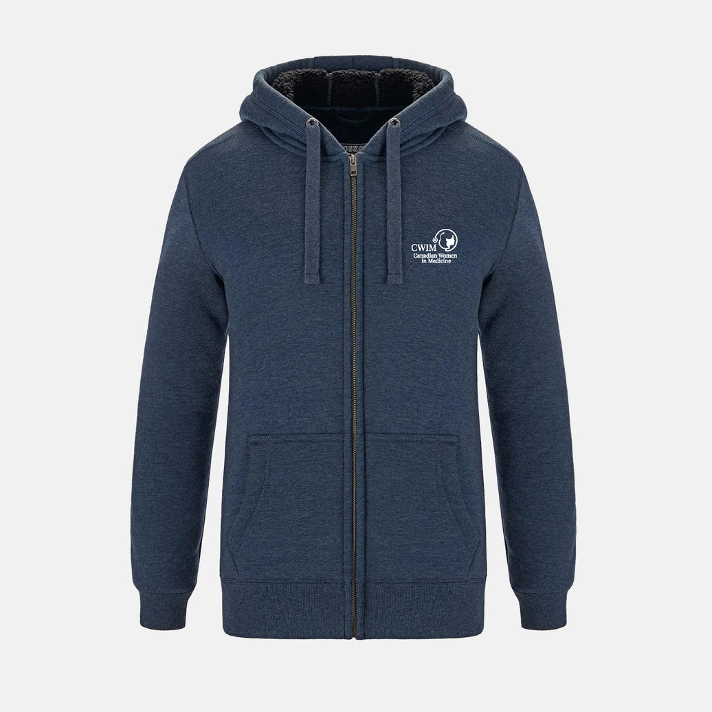 Women's Full-Zip Hooded Sweatshirt w/ Sherpa Fleece (Canadian Women in Medicine)