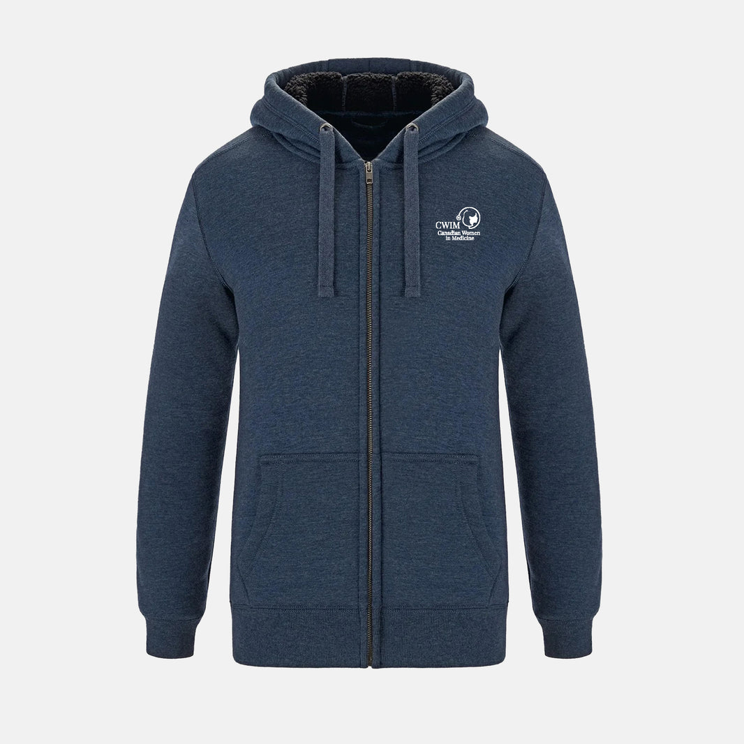 Women's Full-Zip Hooded Sweatshirt w/ Sherpa Fleece (Canadian Women in Medicine)