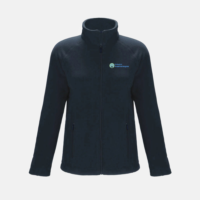 Women's Barren Full-Zip Microfleece Jacket (Ontario Anesthesiologist)