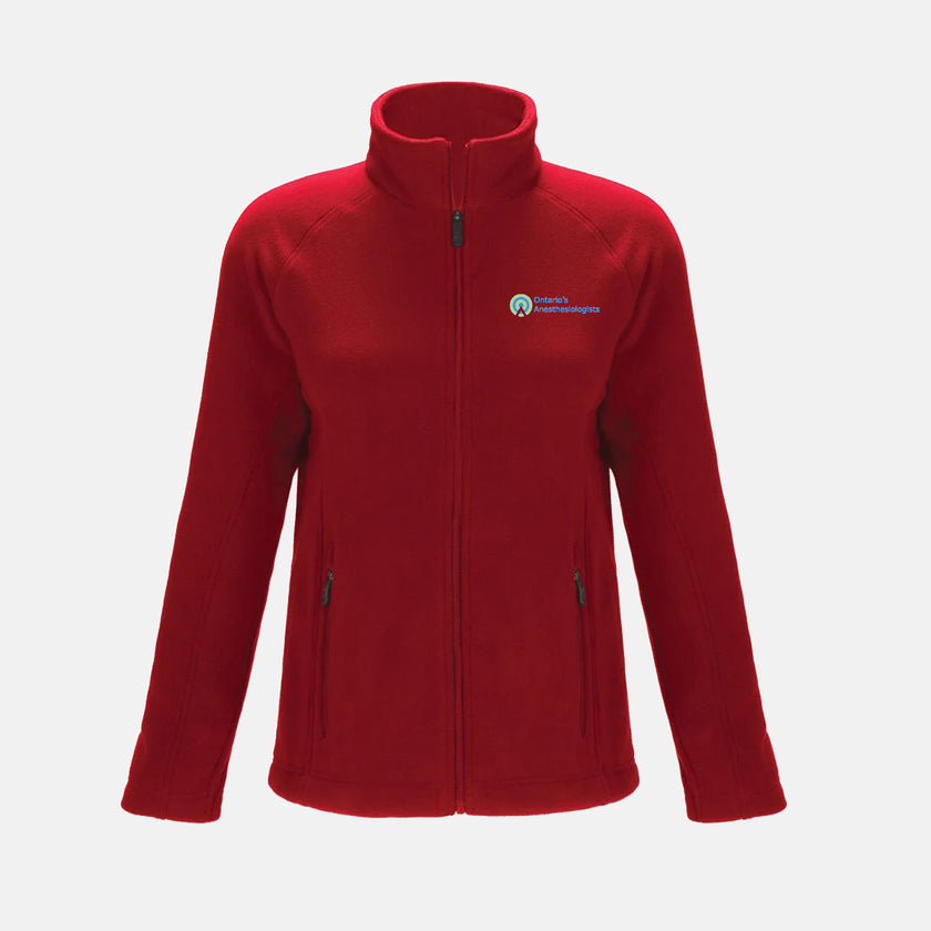 Women's Barren Full-Zip Microfleece Jacket (Ontario Anesthesiologist)