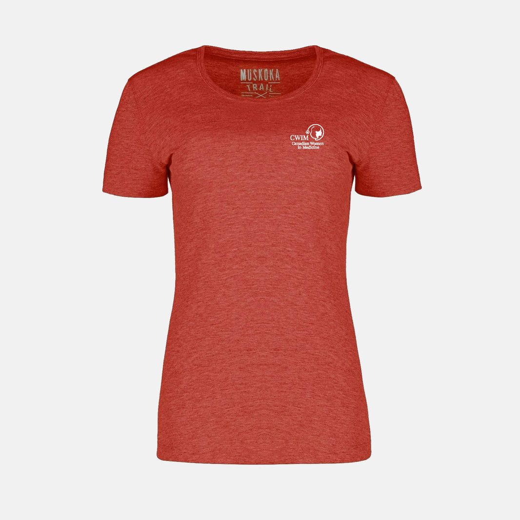 Women's Poly/Cotton Crewneck T-Shirt (Canadian Women in Medicine)