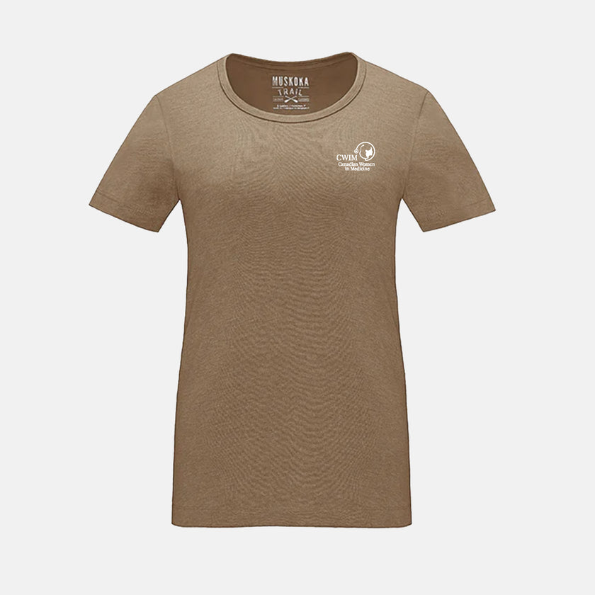Women's Poly/Cotton Crewneck T-Shirt (Canadian Women in Medicine)
